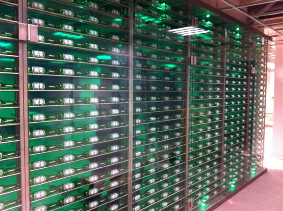 Heineken flessenwand